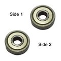 Superior Electric Replacement Ball Bearing - 2 x Shield, ID 12 mm x OD 28 mmx W 8 mm, PK 2 SE 6001ZZ